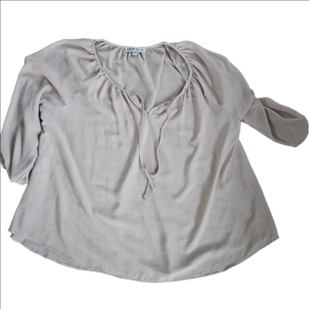 Women's Blush Peasant Blouse